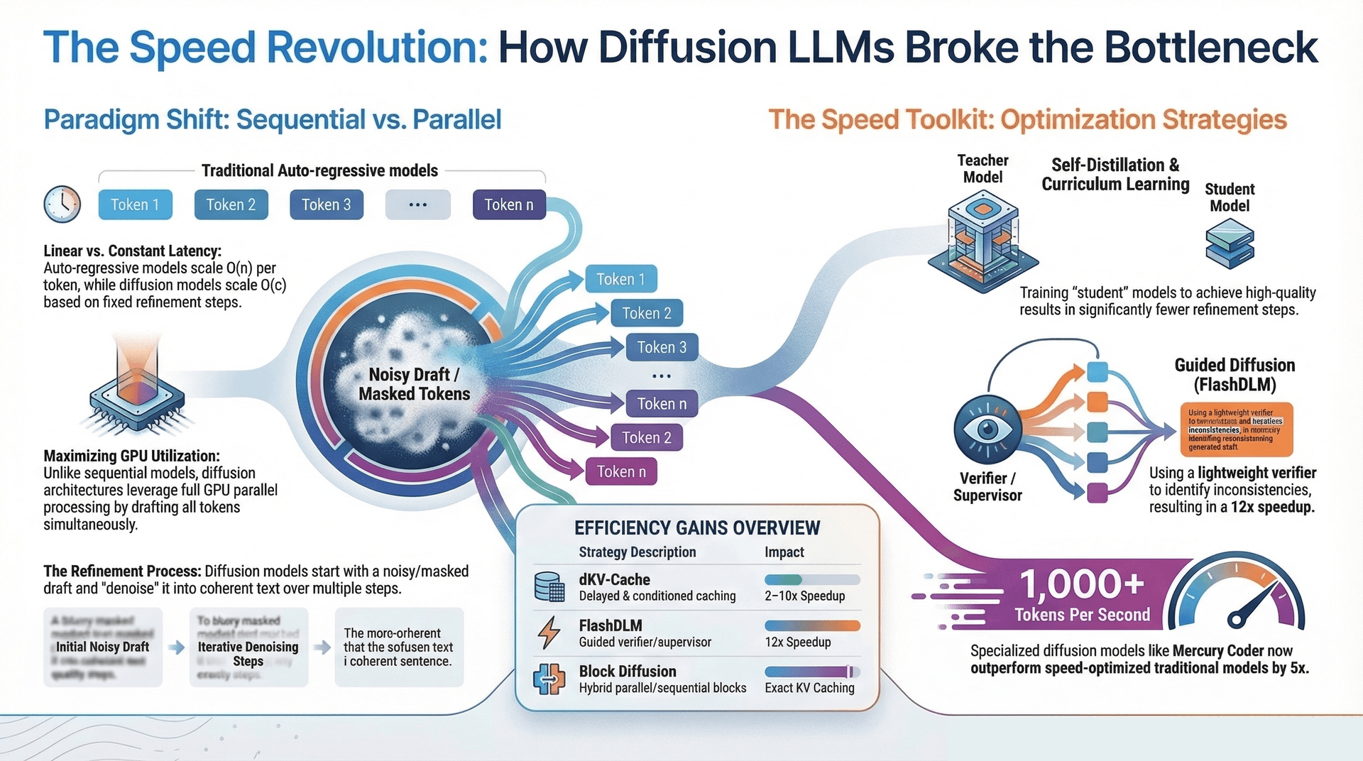 How did diffusion LLMs get so fast?